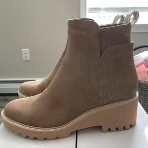 Dolce Vita Taupe Ankle Booties